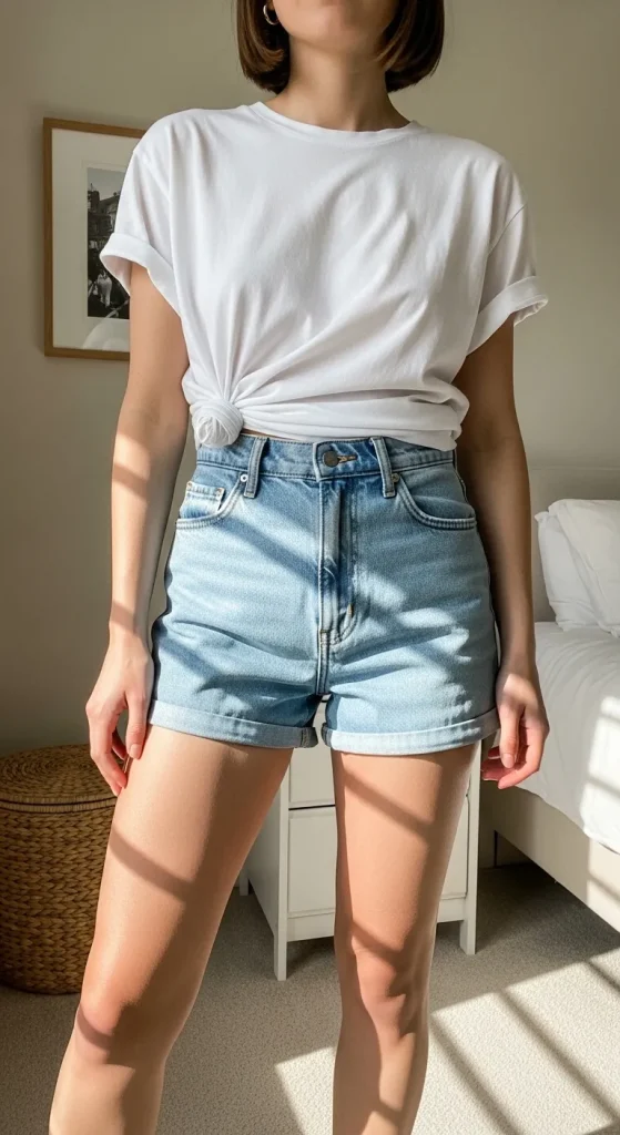 Denim Shorts Combo