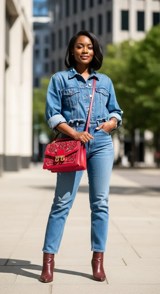 Denim-on-Denim Look