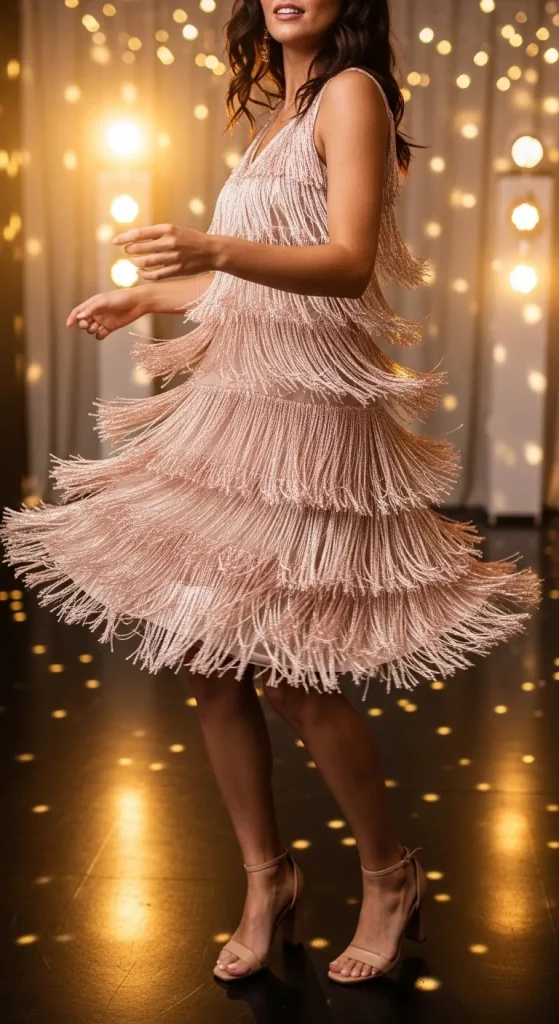 Fringe Detail Dress