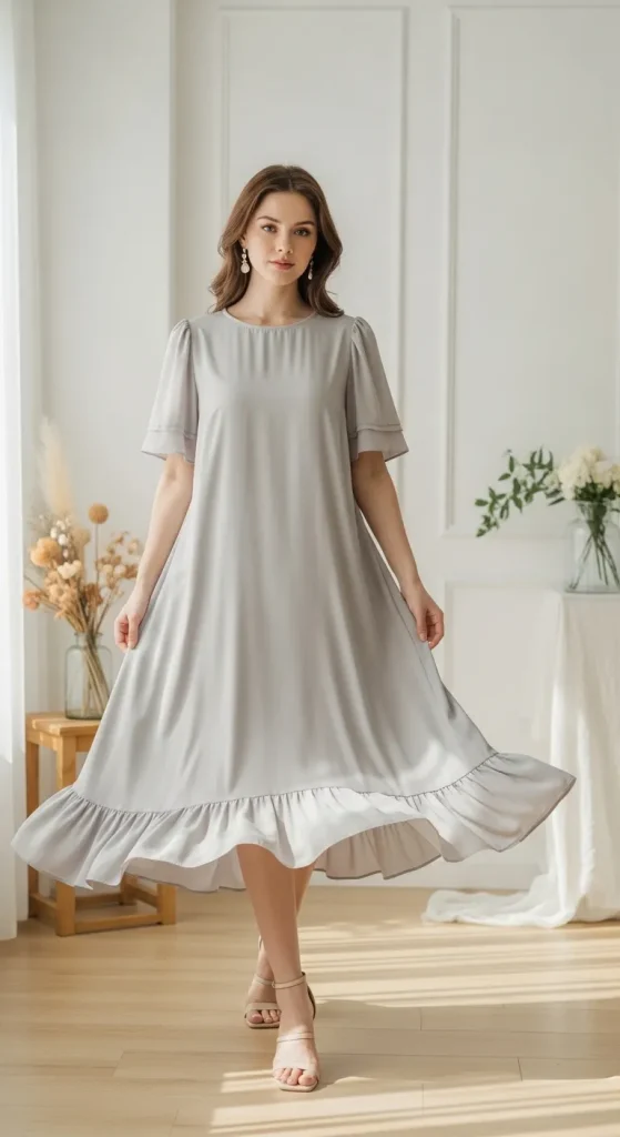 Ruffle Hem Dress